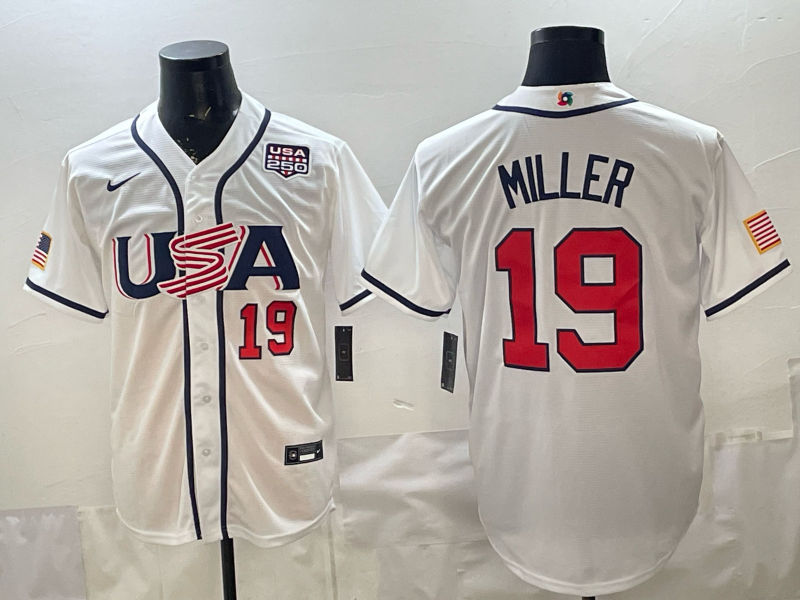 Men 2026 World cup white MLB Nike jersey 0040->->MLB Jersey